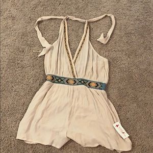 Halter-style romper
